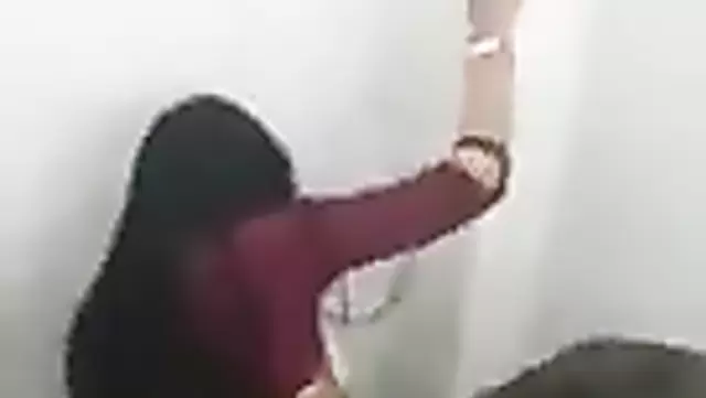 A teen Uzbek woman engages in sexual activity with a college student