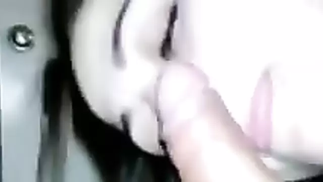 Uzbek guy receives amazing blowjob from beautiful brunette